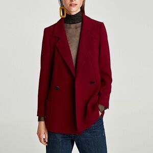 Like New Zara Double Breasted Tailored Jacket $119
